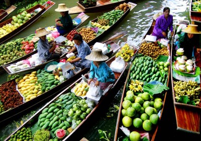 Amphawa odpolední plovoucí trh včetně večeře