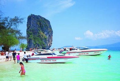 Krabi na rychlo člunu